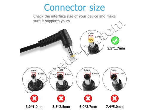 65W AC Adaptateur Chargeur pour Acer Aspire E1-470P-6411 E1-470P-6659