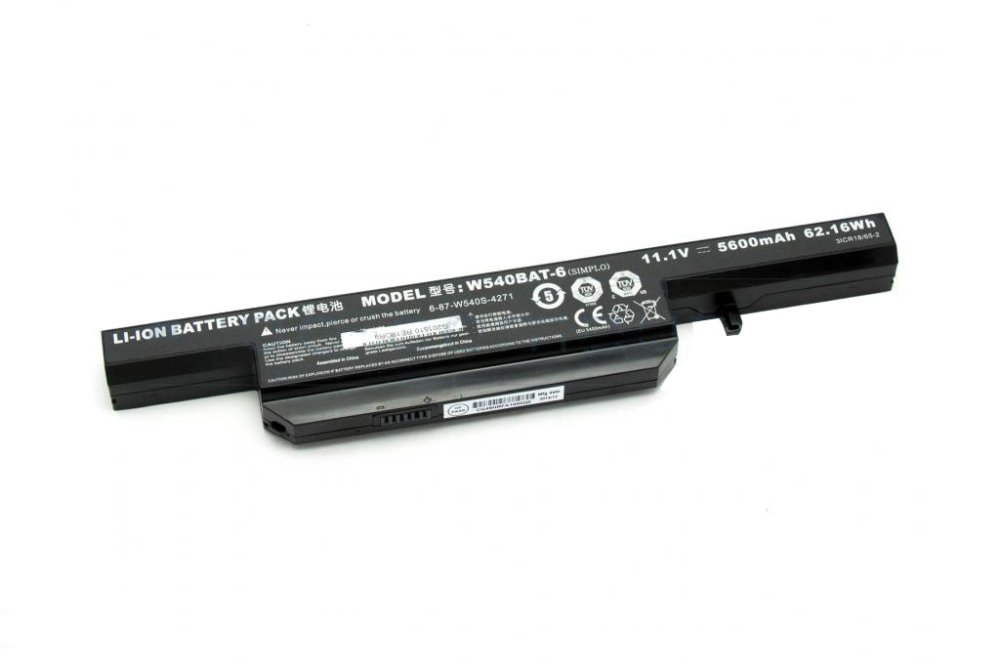 5600mAh 62.16Wh 6 Cellules Clevo 6-87-W540S-427 Batterie