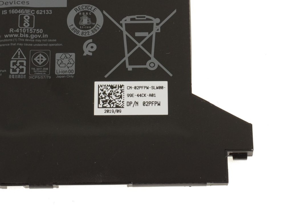 Original 3500mAh 42Wh Batterie Dell 0G74G 00G74G
