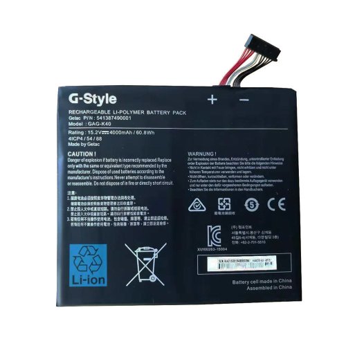Original Gigabyte GAG-K40 Batterie 4000mAh 60.8Wh 4-Cellules