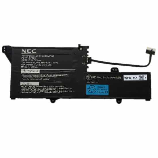 Nouveau NEC LaVie GN10R8/9A Batterie 3166mAh 33Wh 3-Cellules - Cliquez sur l'image pour la fermer