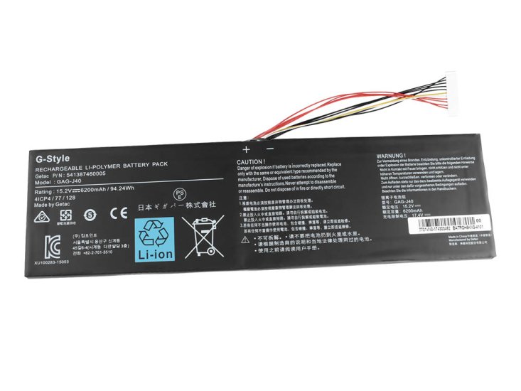 Original 6200mAh 94.24Wh Batterie Gigabyte Aero 15 - Cliquez sur l'image pour la fermer