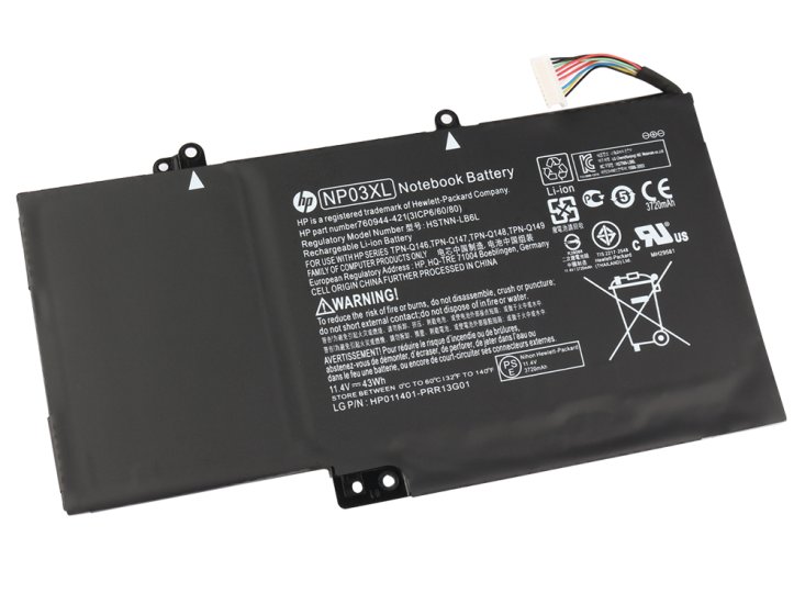 Original HP 760950-800 Batterie 43Wh - Cliquez sur l'image pour la fermer
