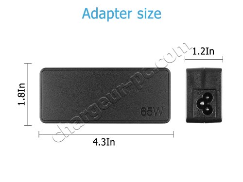 Original 65W Lenovo Yoga 530-14IKB 81EK00CTGE AC Adaptateur Chargeur