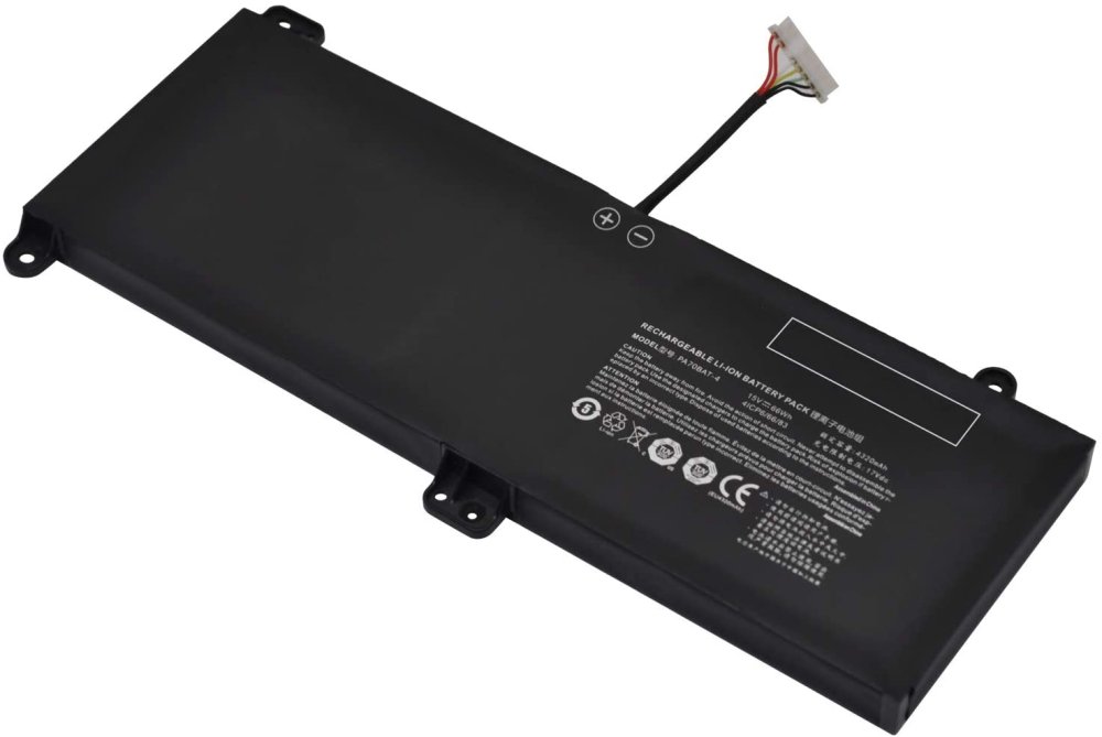 4320mAh 66Wh 4 Cellules Clevo 6-87-PA70S-61B00 Batterie