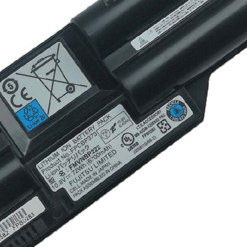 Original Fujitsu 3INR19/66-2 Fujitsu CP579060 Batterie 6700mAh 72Wh 6 Cellules