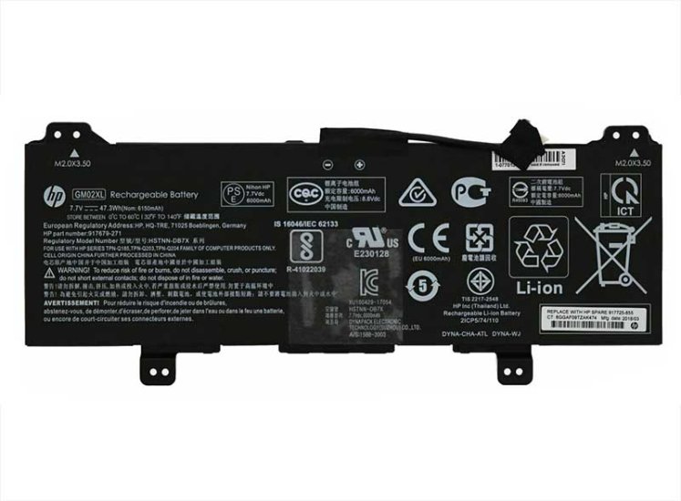 Original HP 917679-2C1 Batterie 6150mAh 47.36Wh - Cliquez sur l'image pour la fermer