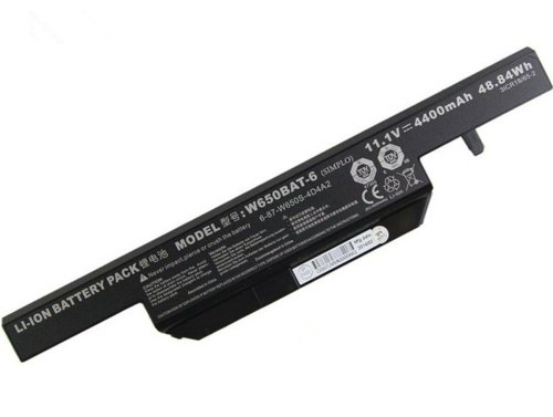 4400mAh 48.84Wh 6 Cellules Clevo W650RC1 Batterie
