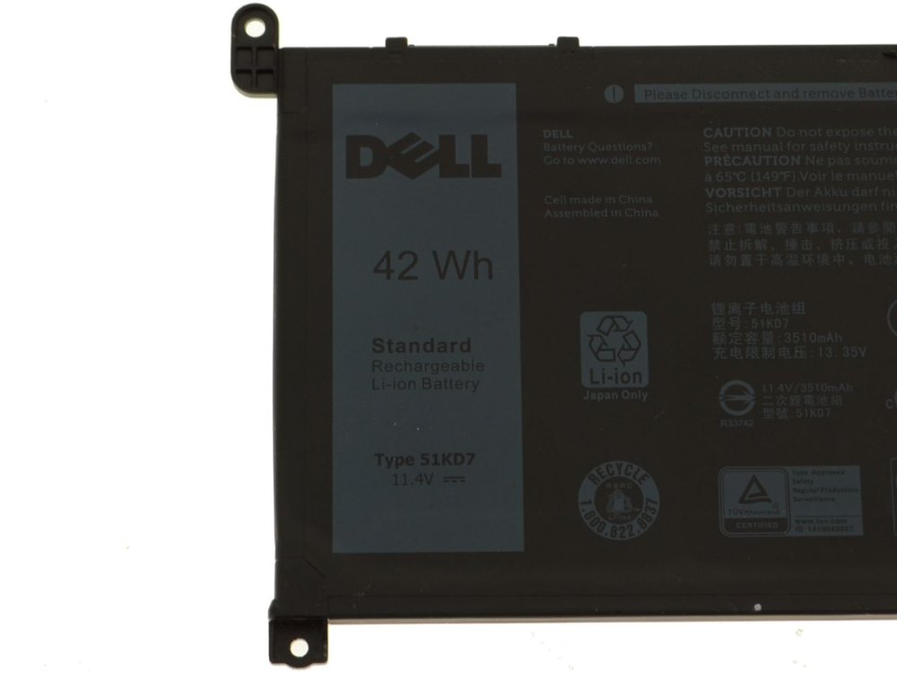 Original 42Wh Batterie Dell Chromebook 11 3180 P26T002