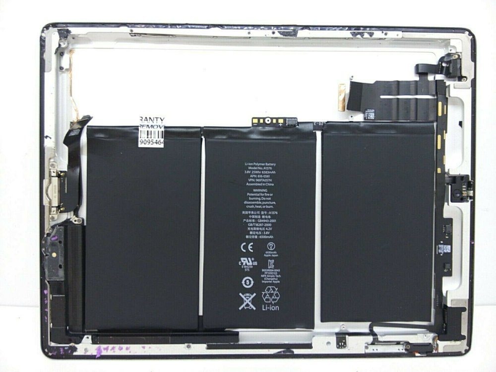 6500mAh 25Wh Apple iPad 2(32GB) Wifi Batterie
