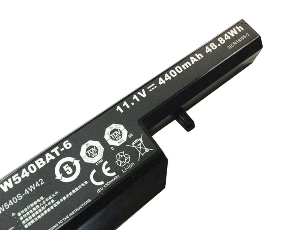 4400mAh 48.84Wh 6 Cellules Clevo W550EU Batterie