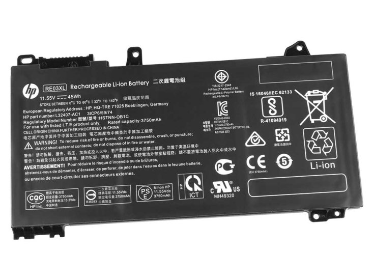 Original HP L32407-AC2 Batterie 3900mAh 45Wh - Cliquez sur l'image pour la fermer