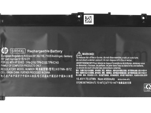 70.07Wh Original Batterie HP Pavilion Power 15-cb001np 15-cb030nl