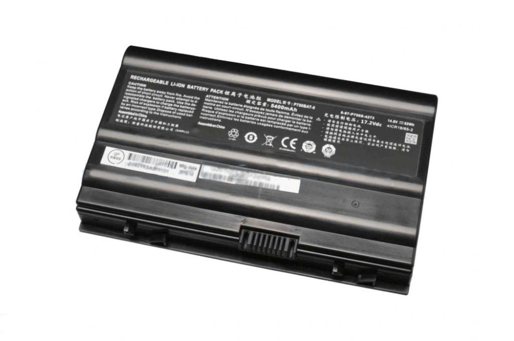 5500mAh 82Wh 8 Cell Clevo P775DM-G Batterie