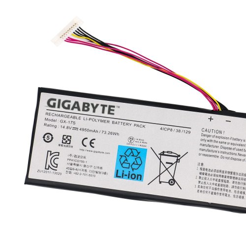 Original Gigabyte GX-17S Gigabyte Aorus X3 Batterie 4950mAh 73.26Wh 4-Cellules