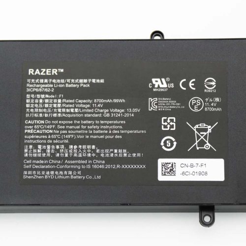 Original 8700mAh 99Wh Batterie Razer Blade F1