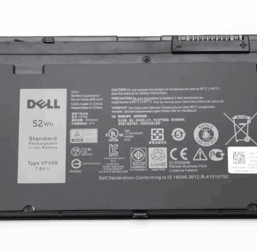 Original 52Wh Batterie Dell VFV59 0VFV59