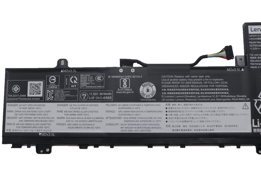 Original Lenovo IdeaPad Slim 5 14IRL8 82XD004HMB Batterie 4914mAh 56.6Wh