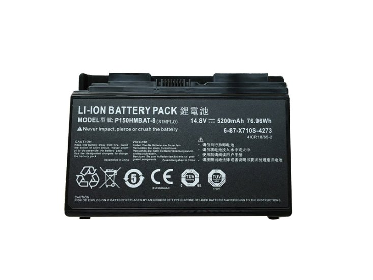 5200mAh 8 Cellules Clevo 6-87-X710S-4274 Batterie - Cliquez sur l'image pour la fermer