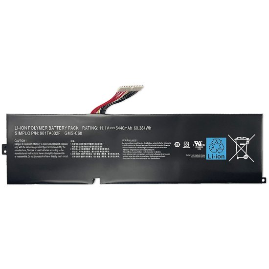 Original Razer Blade Pro 17 (2012) Batterie 5440mAh 60.384Wh 3-Cellules - Cliquez sur l'image pour la fermer