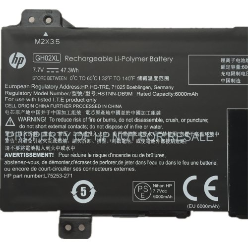 Original HP 8NK51AV Batterie 6000mAh 47.3Wh