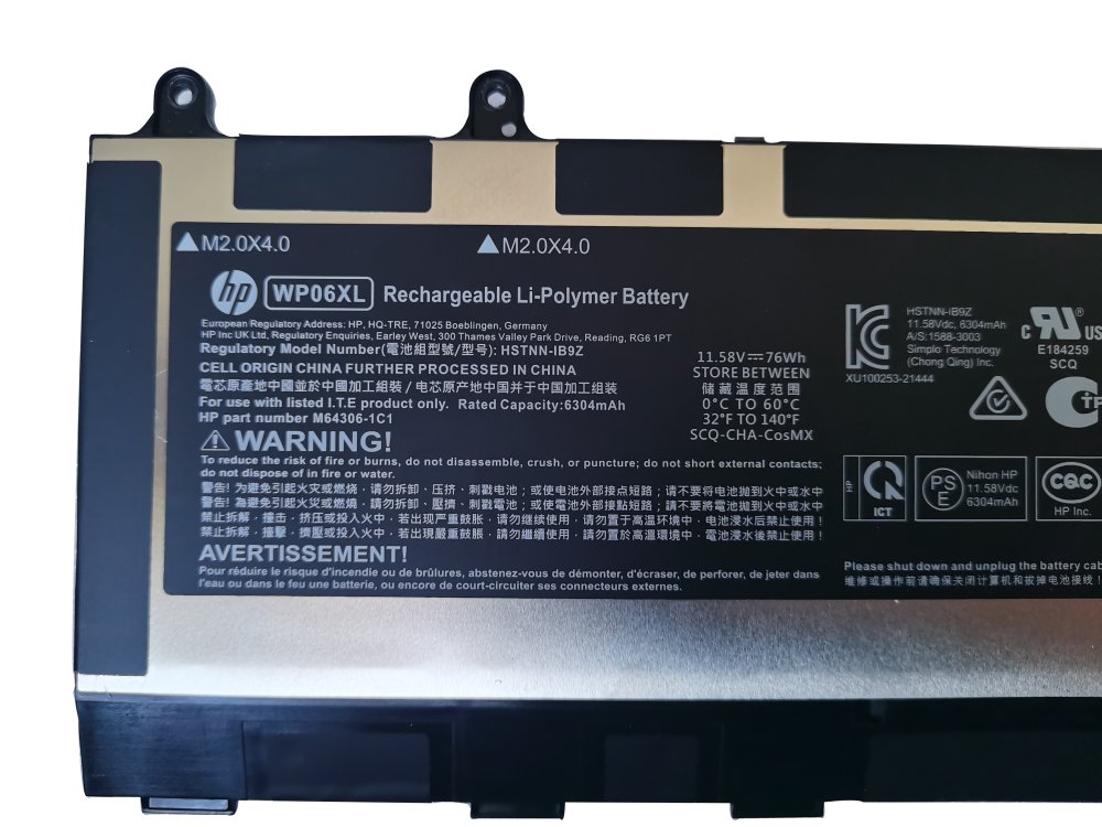 Original HP M73470-002 Batterie 6304mAh 76Wh