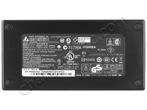 Original 180W Medion Erazer X7855 MD 60839 AC Adaptateur Chargeur