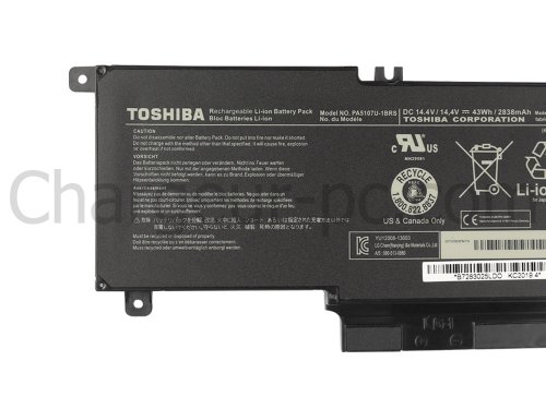 43Wh Batterie pour Toshiba Satellite P50-A-125 P50-A-136 P50-A-137