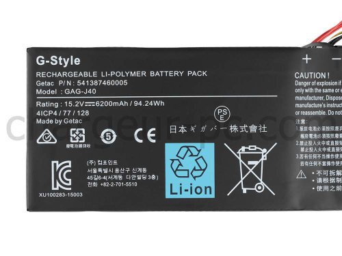 Original 6200mAh 94.24Wh Batterie Gigabyte Aorus X9 DT-CL5M