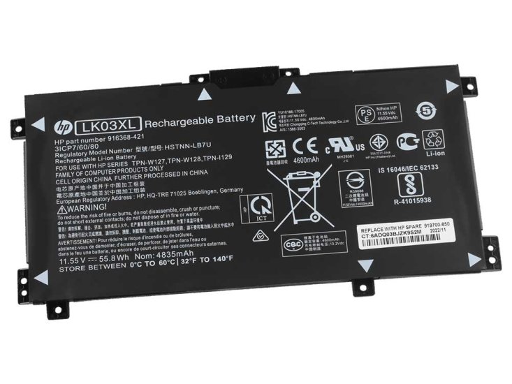 Original HP HSTNN-IB8V Batterie 4550mAh 52.54Wh - Cliquez sur l'image pour la fermer
