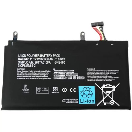 Original Gigabyte P35G v2 Gigabyte P35K Batterie 6830mAh 75.81Wh 4-Cellules