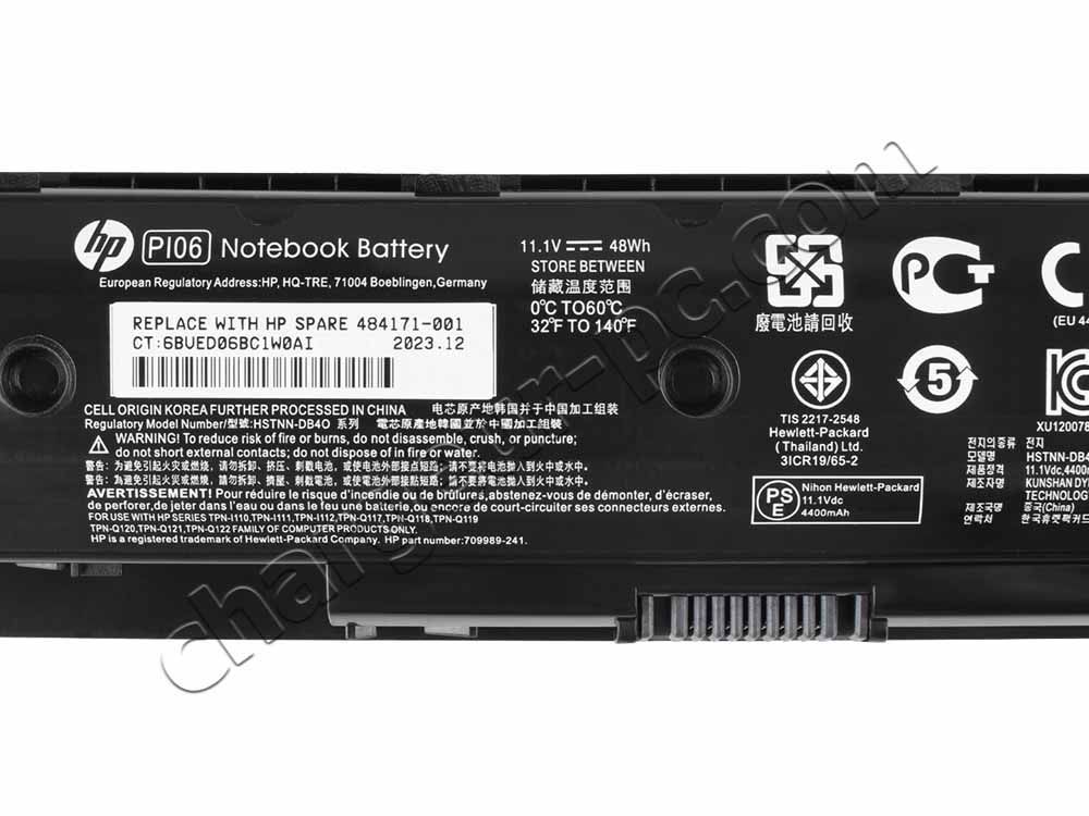 48Wh Batterie Original pour HP Pavilion 17-e100sf 17-e102sf 17-e103sf