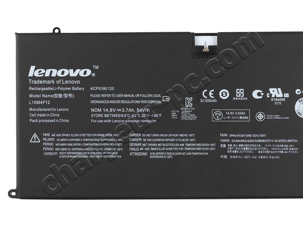 54Wh Batterie Original pour Lenovo L10M4P12 IdeaPad Z500