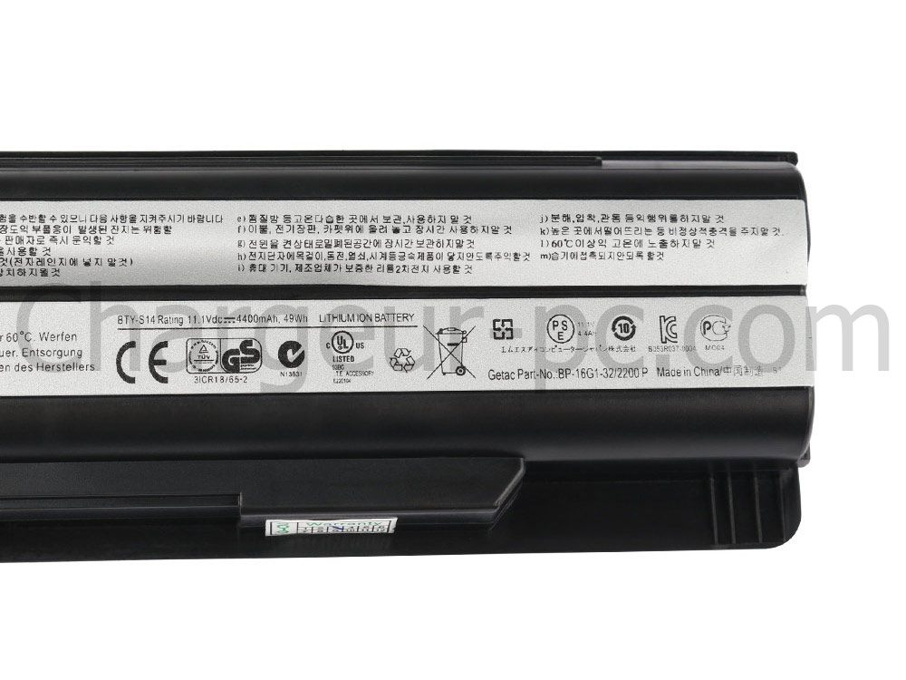 4400mAh Batterie pour MSI ge60 2pl-466ru ge60 2pl-622xua