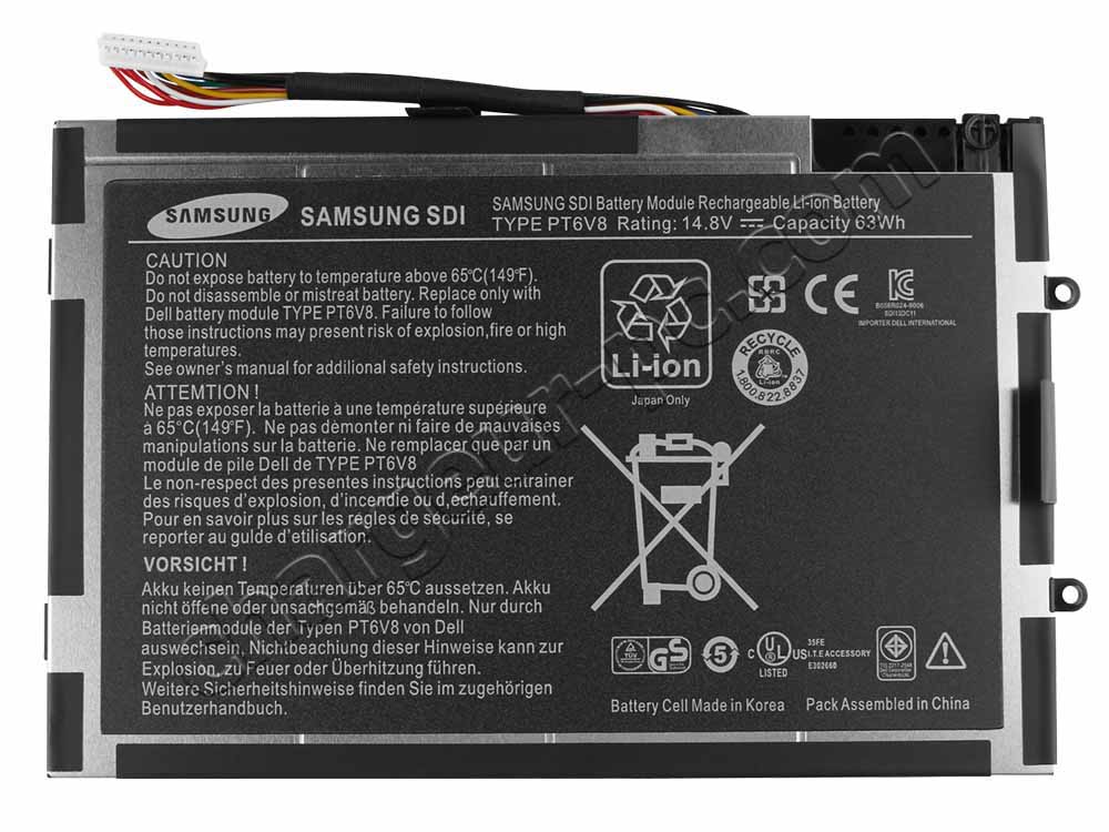 63Wh Batterie Original pour Alienware M14x M14x R1 M14x R2