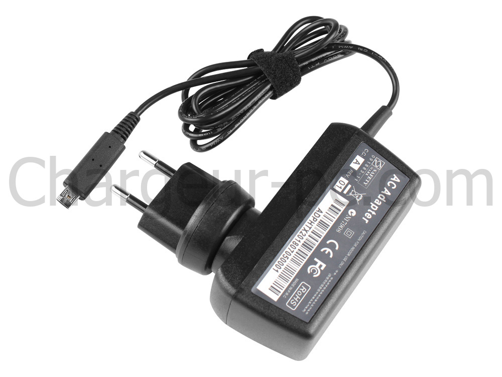 18W Original AC Adaptateur Chargeur pour Acer KP.01801.002 XO.ADT0A.001