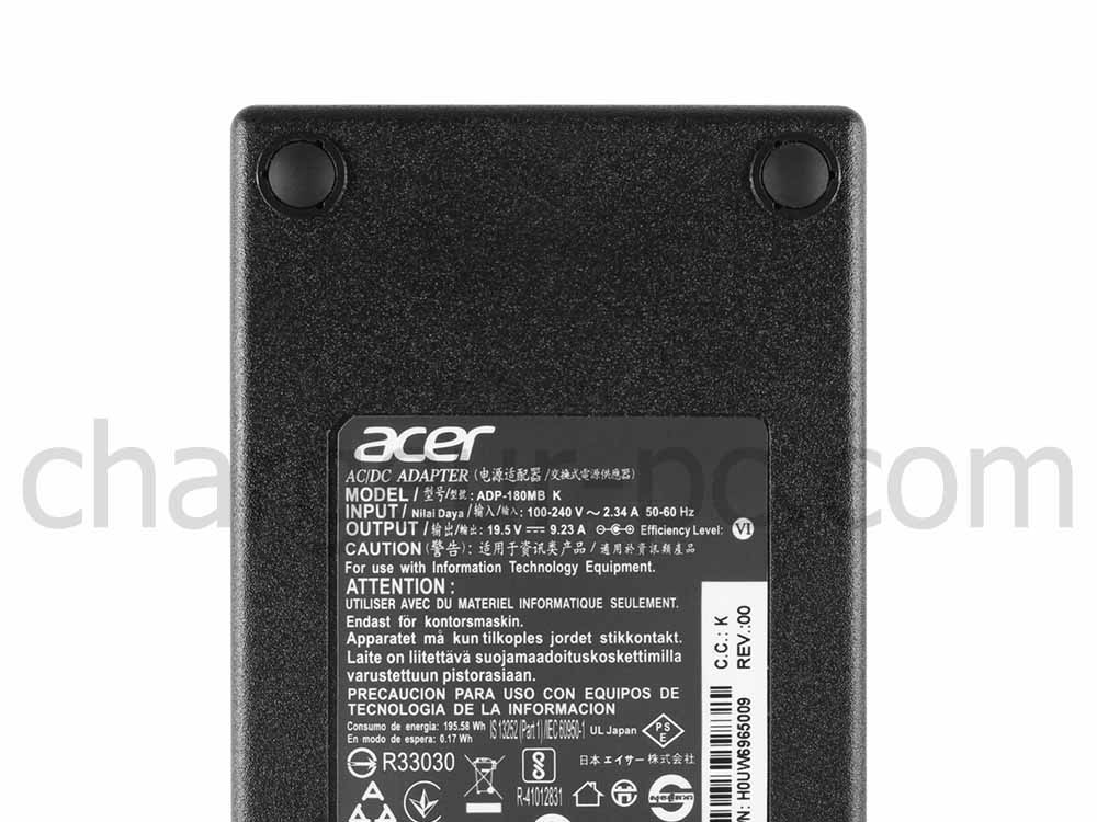 180W AC Adaptateur Chargeur pour Acer Predator 15 G9-591R + Câble