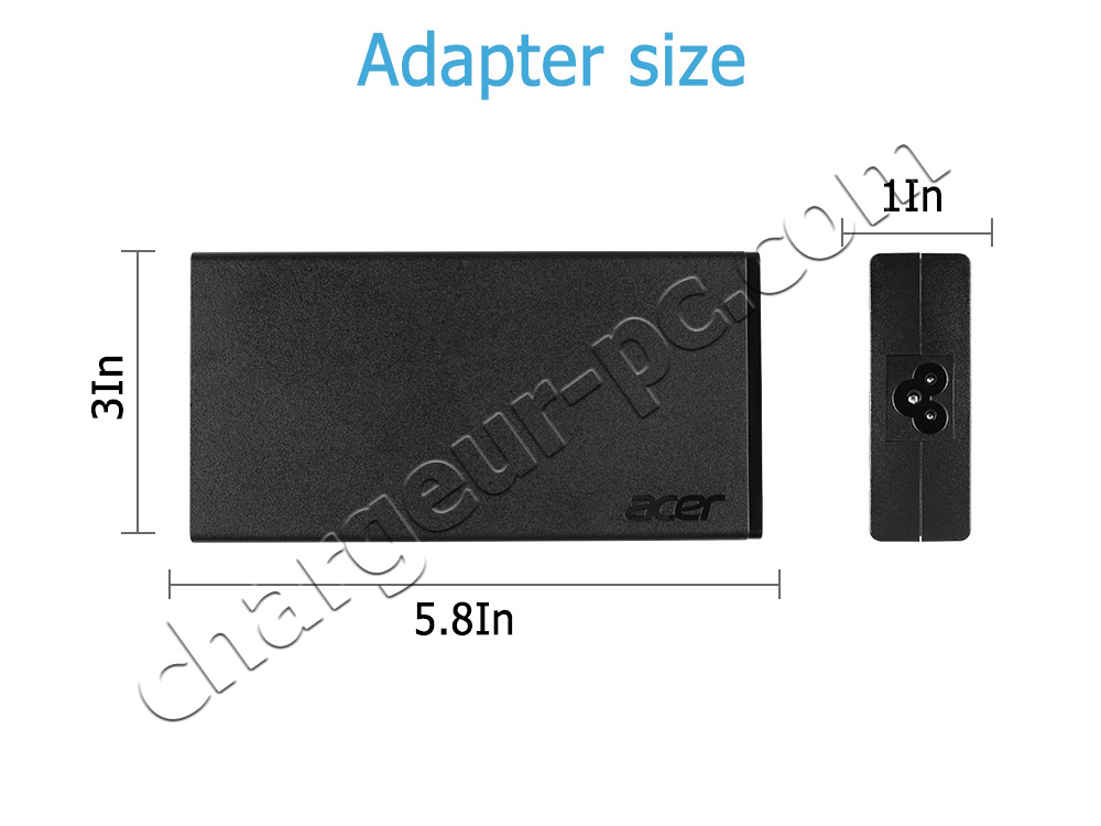 135W Acer ADP-135KB T Original AC Adaptateur Chargeur + Câble