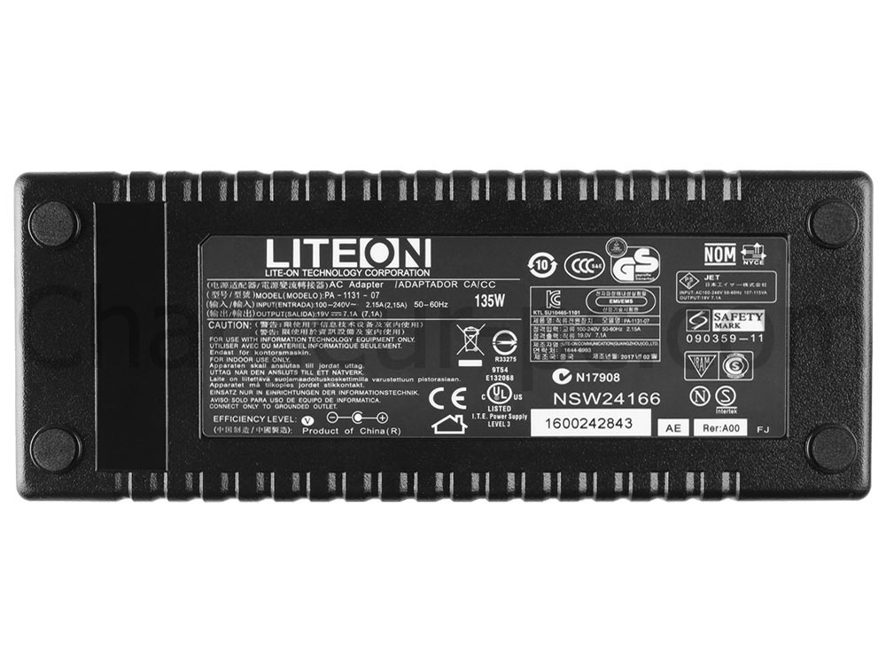 135W Original Acer AP.13503.011 AC Adaptateur Chargeur