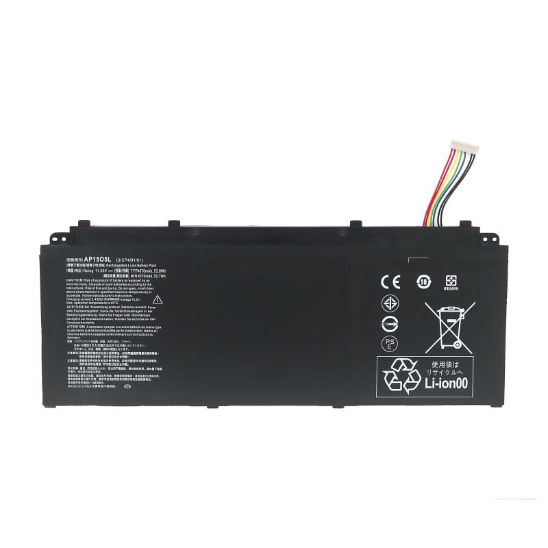 Acer AP15O5L Batterie 4670mAh 53.9Wh