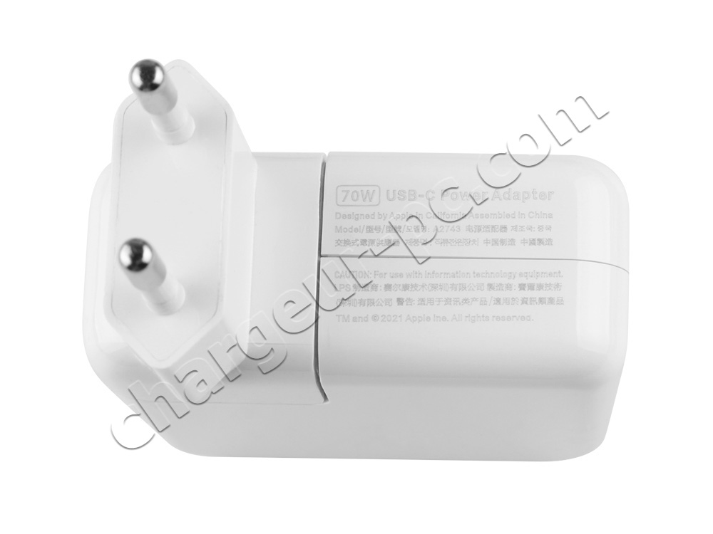 70W USB-C Apple MacBook Air 15 M2 2023 MQKW3FN/A AC Adaptateur Chargeur