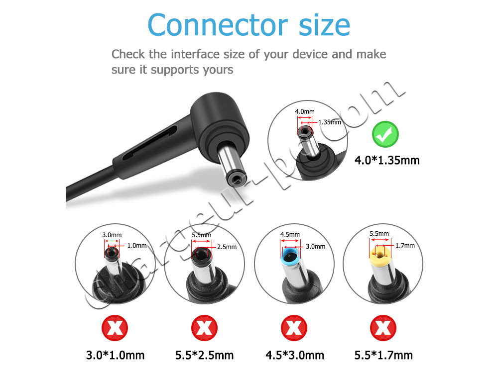 Chargeur Ordinateur Portable pour ASUS 19V 2.37A 45W (4.0 1.35mm