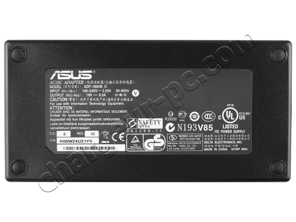 180W Original AC Adaptateur Chargeur pour Asus G70S-X1 G70Sg G70Sg-A2