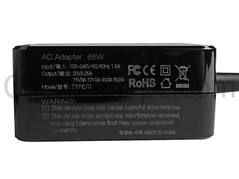 65W USB-C Asus Zenbook S 13 OLED UM5302 UM5302TA AC Adaptateur Chargeur