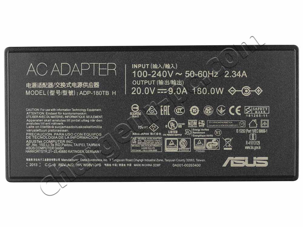 Original 180W Asus TUF Gaming A17 TUF766HCB AC Adaptateur Chargeur + câble