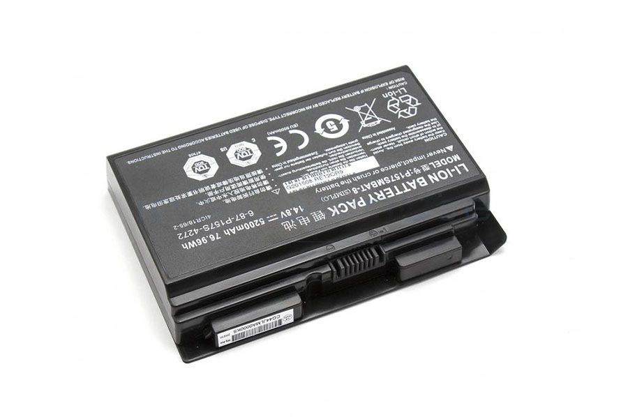 5200mAh 76.96Wh 8 Cell Clevo P157SM Batterie