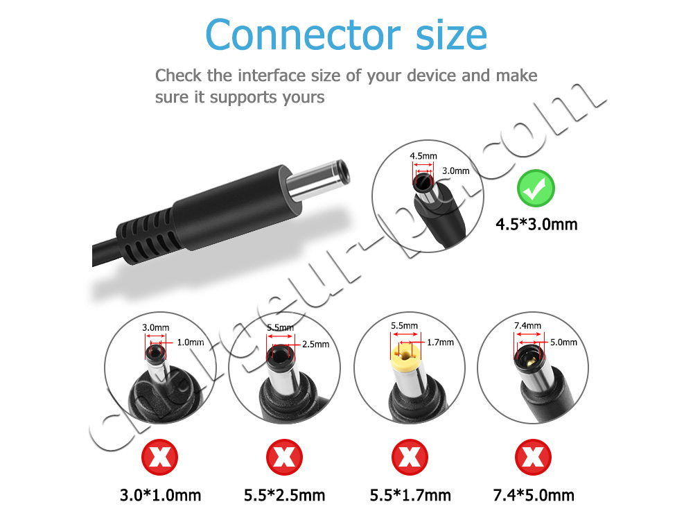 65W Original Dell Inspiron 3793 P35E P35E007 AC Adaptateur Chargeur