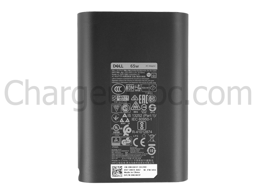 Original 65W USB-C Dell Latitude 5350 AC Adaptateur Chargeur + câble