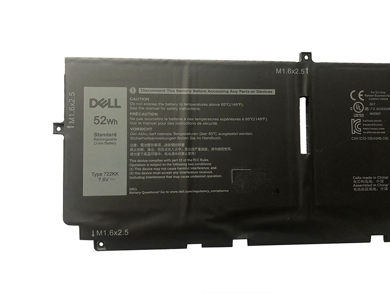 Original Dell XPS 13 9300 6500mAh 52Wh Batterie