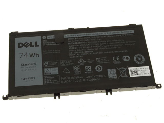 Original 74Wh 6400mAh Batterie Dell Inspiron 15 5577 P57F003 - Cliquez sur l'image pour la fermer